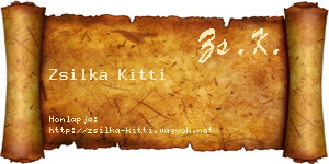 Zsilka Kitti névjegykártya